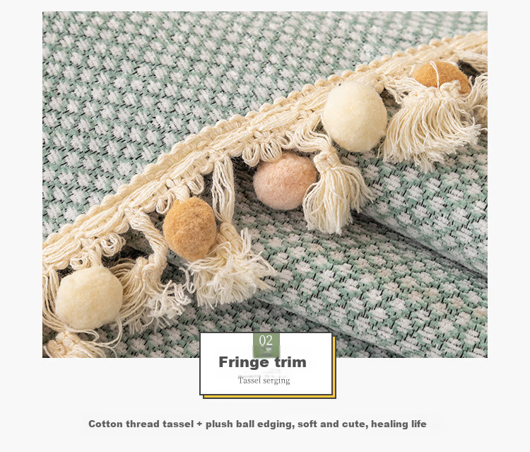 AVIVI Sofa Cushion, All-Season Non-Slip Sofa Cover, Throw Blanket, Armrest And Backrest Towel, 90*90 Cm, Nutmeg Gree 15