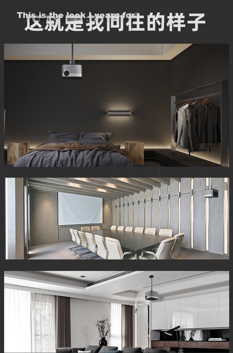 Ask Ceiling Projector Mount Bracket Compatible with XGIMI, JmGO, Dangbei, Xiaomi, Xiaoming Single-Hole Projectors 13