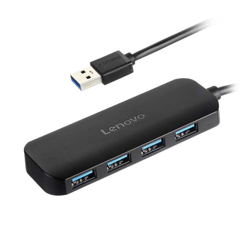 Lenovo USB 3.0 Hub 4-Port High-Speed USB Expansion Dock Adapter Extension Cable for Laptop and Desktop