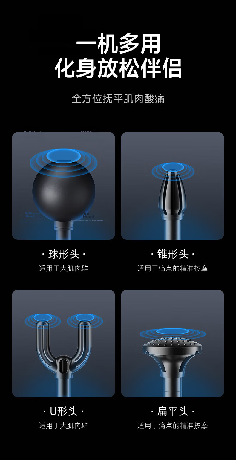 AUX Fascia Gun Massager Neck and Shoulder Professional Mini Muscle Relaxation Massage Gun Gift for Parents Mother's Day Spring Festival Teacher's Day for Teachers Boyfriend Girlfriend 20