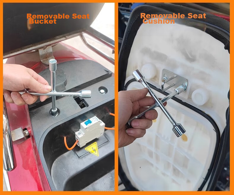 Meipai Electric Scooter Tool Kit Emergency Repair Disassembly Tool Bag Socket Wrench Screwdriver Set 7