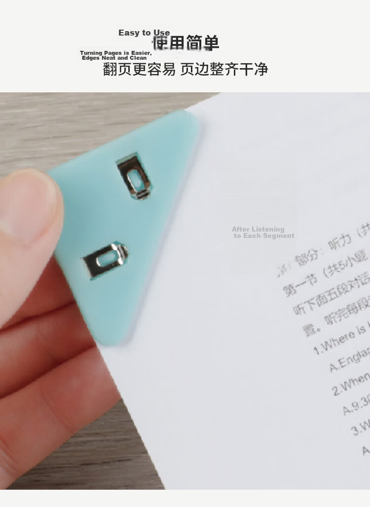KOKUYO Ichimi New Pure Triangular Plastic Document Clip Corner Protector Anti-Curling 4pcs (Beige/Brown/Green/Red) WSG-KRS01 Office 5