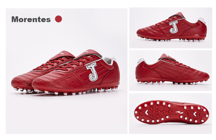 JOMA Kangaroo Leather Soccer Shoes for Men, Women, Adults, Children, Teenagers, Students MG Stud Soccer Match Training Shoes White Size 45 14