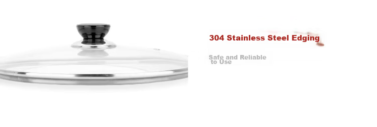 MAXCOOK Glass Soup Pot Lid, 304 Stainless Steel Rimmed Frying Pan Lid, Steamer Lid, 20cm MCPJ9593 14