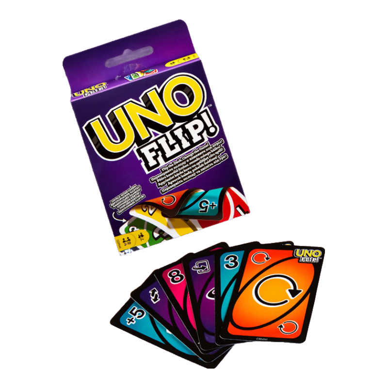 UNO Mattel Official UNO Birthday Gift Flip Double-Sided Multiplayer Party Board Game GDR44