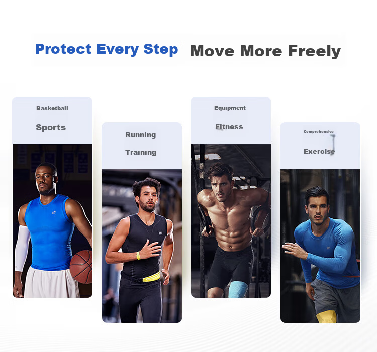 LP 667R1 Knee Brace Sports Elastic Cycling Basketball Protective Gear Extended Full Leg Sleeve M 3