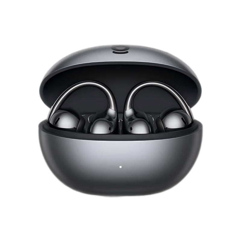 BASEUS [Latest Model 2026] MC2 S Comfortable Ear Clip Bluetooth Headphones, Open-Style Non-In Sports Call Noise Reduction AI Translation Long Battery Life Phantom Black