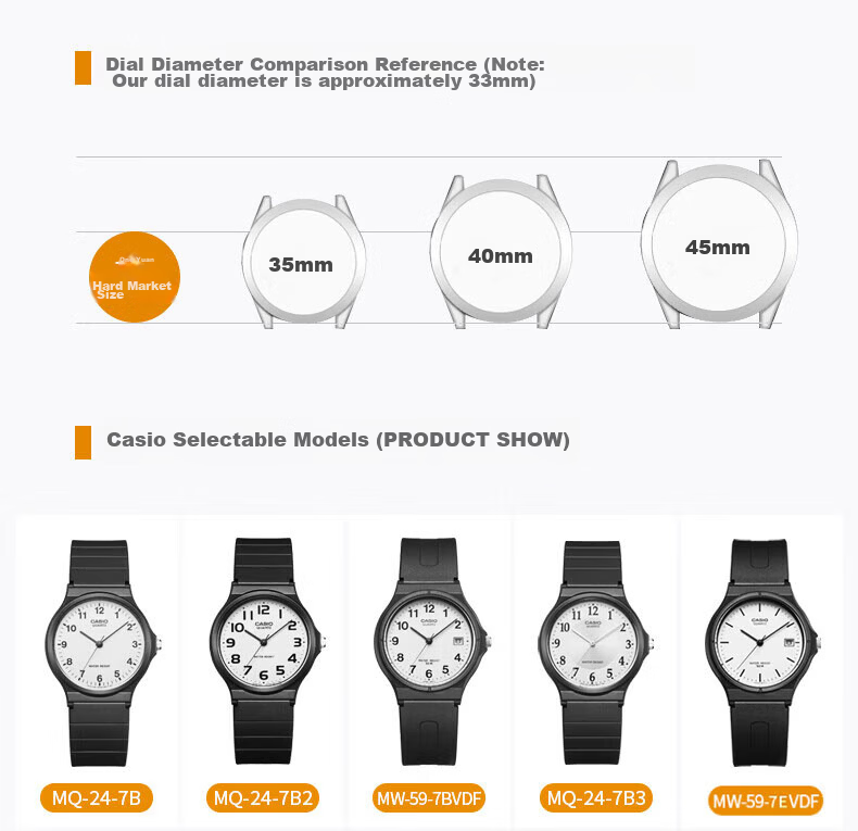 CASIO MQ-24-7E Unisex Black Quartz Watch for Students and Professionals 7