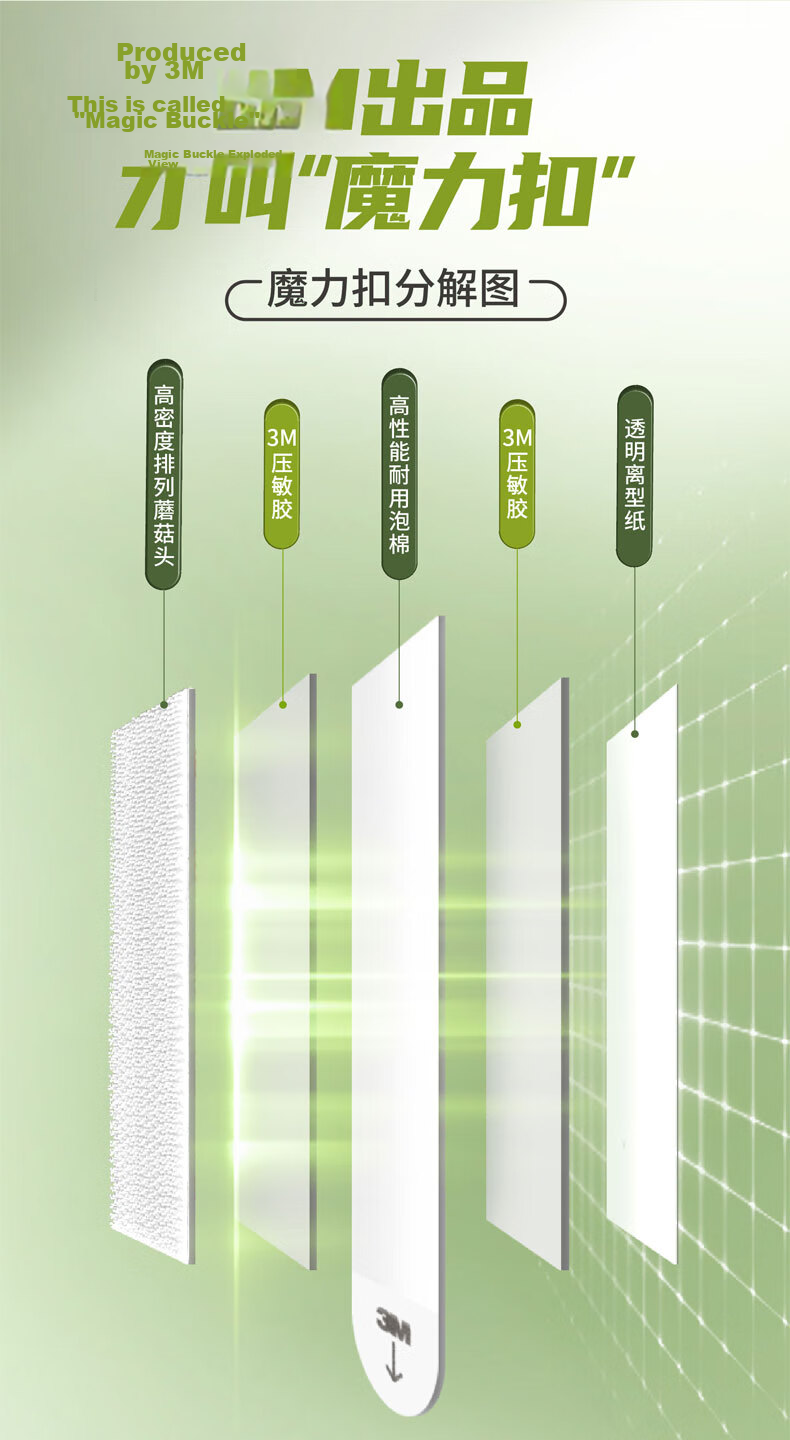 3M Command Adhesive Hooks, Large Frame Hangers, No Drilling Required, Magic Hooks with Velcro, 4 Sets 3