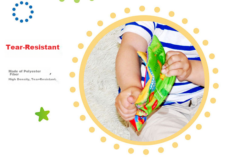 Fisher-Price Baby Cloth Book Set 6pcs Infant Toddler Early Education Toys Numbers Shapes Enlightenment Birthday Gift 16