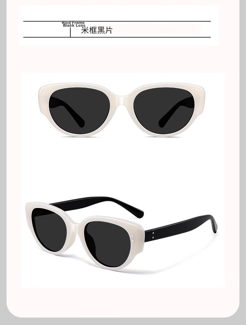 40,000 Kilometers Cat Eye Sunglasses for Women 2026 New High-End Polarized UV Protection Square-Round Face Slimming Sunglasses 12