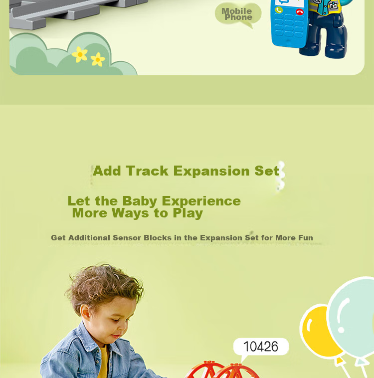 LEGO Duplo 10426 Railway Bridge and Track Set Kids Toys Birthday Gift Large Blocks 7