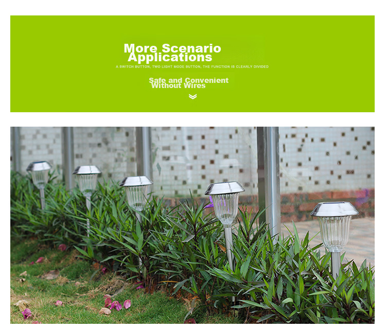 Intelamp Solar Lawn Light, Garden Villa Garden Home Waterproof Outdoor Ground Stake Grass Light, Atmosphere Decorative Landscape Light 10