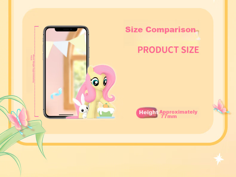 MY LITTLE PONY Official Merchandise, Playful Party Moments Series Blind Box, Single Box Birthday Children's Gift 6