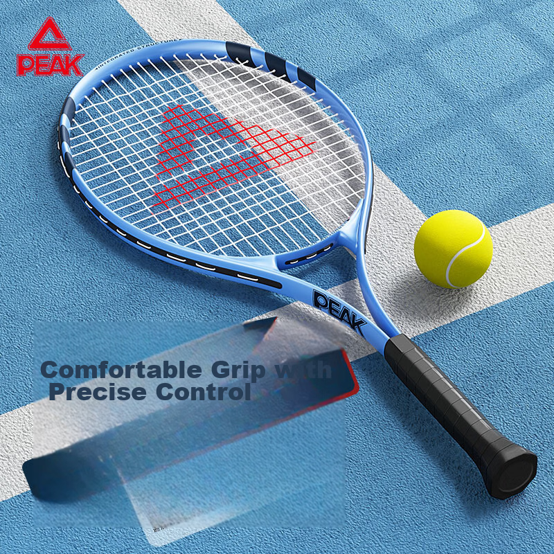 PEAK PK-690 Tennis Racket Set for Adults, Men, Women, and Students Beginner Single Racket Gold