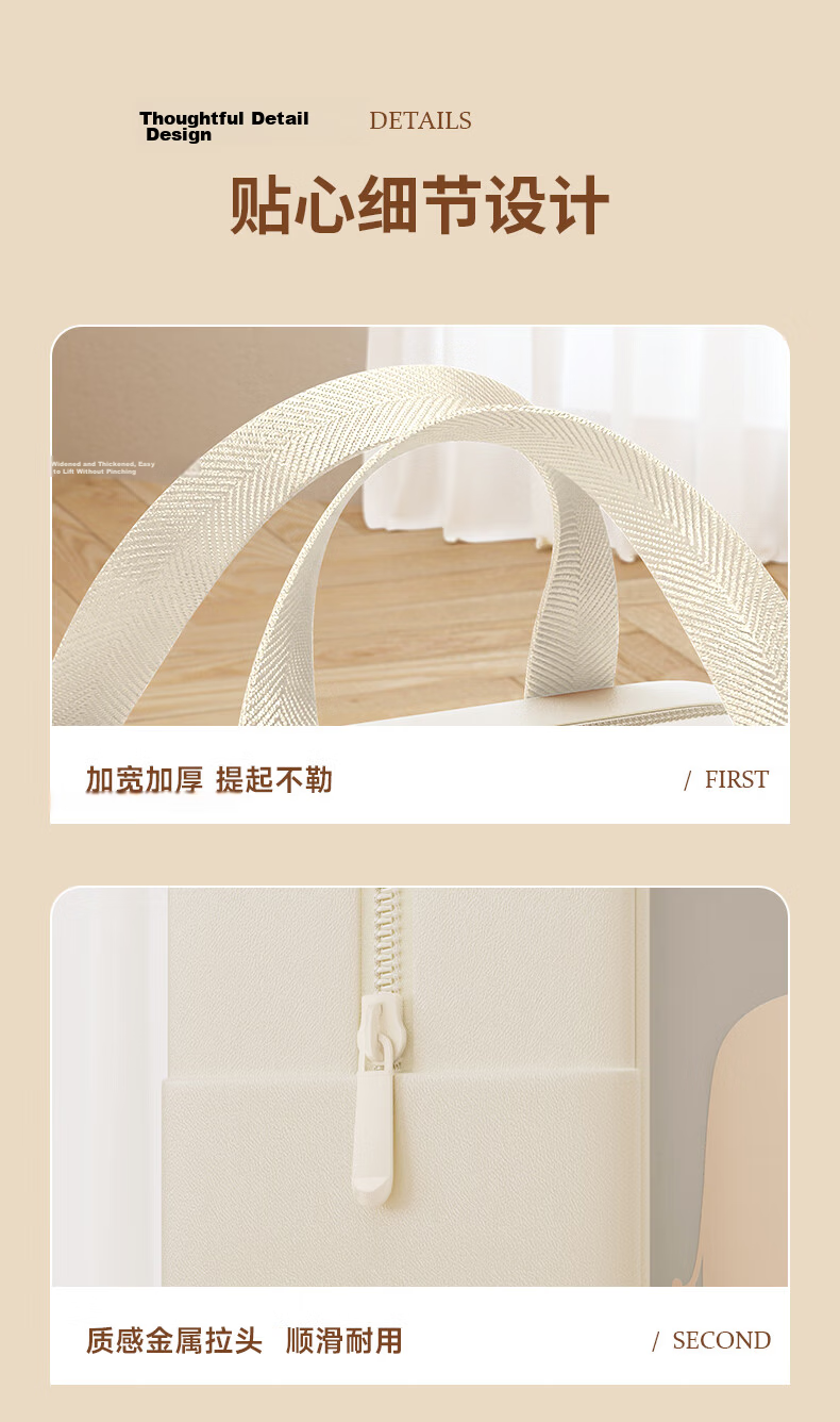 BaiCaoYuan Large Capacity Toiletry Storage Bag, Portable Waterproof Makeup Bag for Travel, Single-Layer Medium Size 21
