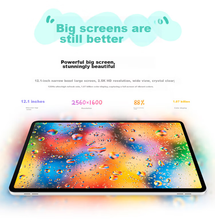 HONOR Tablet 9 Standard Edition [Subsidies], 12.1-Inch Tablet Computer, 8+128GB, 2.5K Eye-Protection Full Screen, Professional Education Protection, Sky Blue Color 3