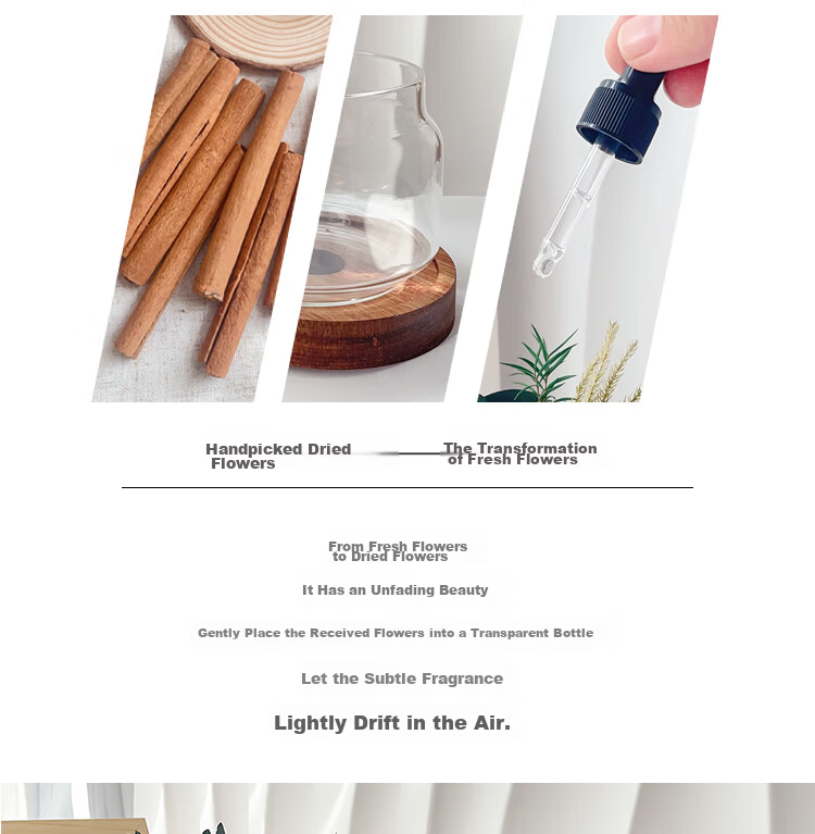 Fan Ye's Cinnamon Dried Flower Aromatherapy Ornament Home Bedroom Long-lasting Flameless Diffuser Handmade Kit Teacher's Day Birthday Gift 8