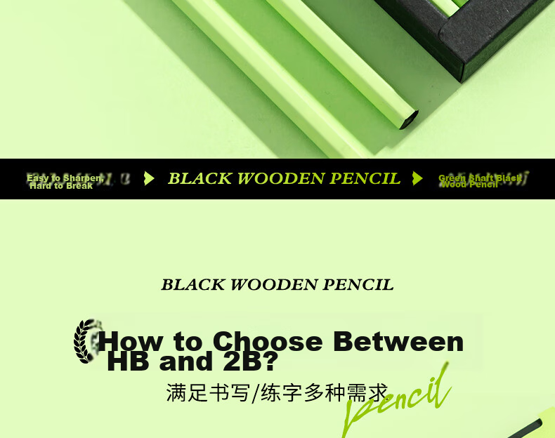M&G Stationery HB Pencil Black Wood Small Green Hexagonal High-End Pencil for Primary Students Marking Pencil Exam Special Back-to-School Handwriting Drawing 10pcs/Box AWP32019 17