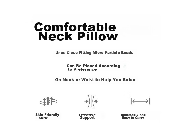 MUJI Comfortable Neck Pillow, Nap Pillow, U-Shaped Pillow, Travel Pillow, Office Headrest, Backrest, Nap Pillow, Navy Blue 1