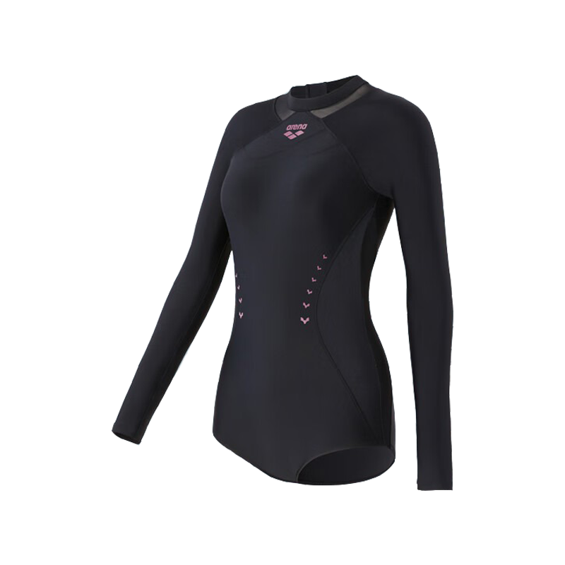 Arena Women's One-Piece Long Sleeve Swimsuit Slimming Chlorine Resistant UV Protection Professional Sports Surf Beach Swimwear