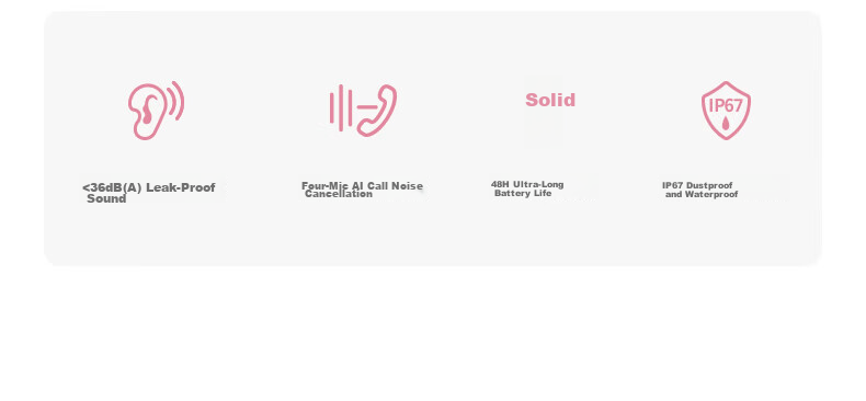 BASEUS MC2 Air AI Translation Bluetooth Earbuds Clip-On Open-Ear Sports Noise-Cancelling Headset for Huawei Apple Phones Cloud Mist Pink 12