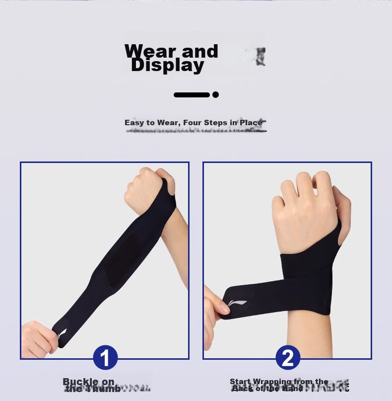 Li-Ning Wrist Guard, Fitness Strain Prevention, Thin Sports Wrist Support for Badminton And Volleyball, Tendonitis Protection, Bench Press Compression Brace 28