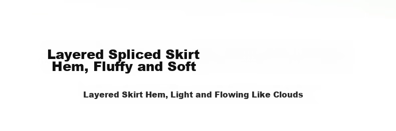 Langsha White Short Skirt for Women Spring Summer Slim Fit Patchwork Cute Anti-Exposure Ballet Style A-Line Puffy Cake Skirt 3