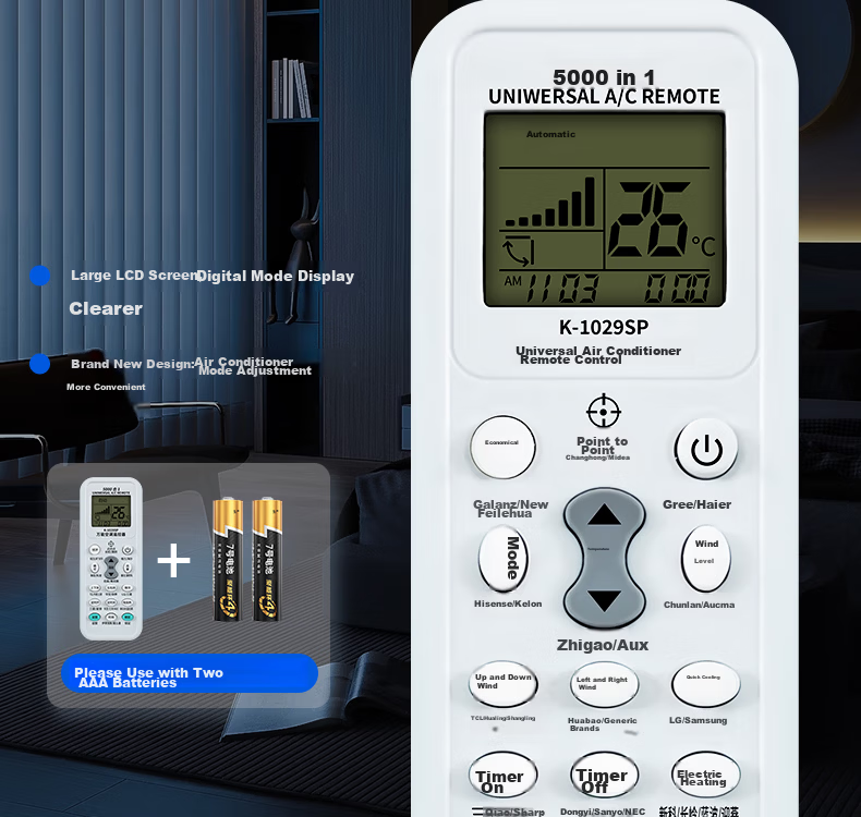 Dongpuli Compatible with Chigo Air Conditioner CHIGO Universal Remote Control for Wall-Mounted Units, JT-03 JG-01 JA-01 JG-03 No Setup Required 11