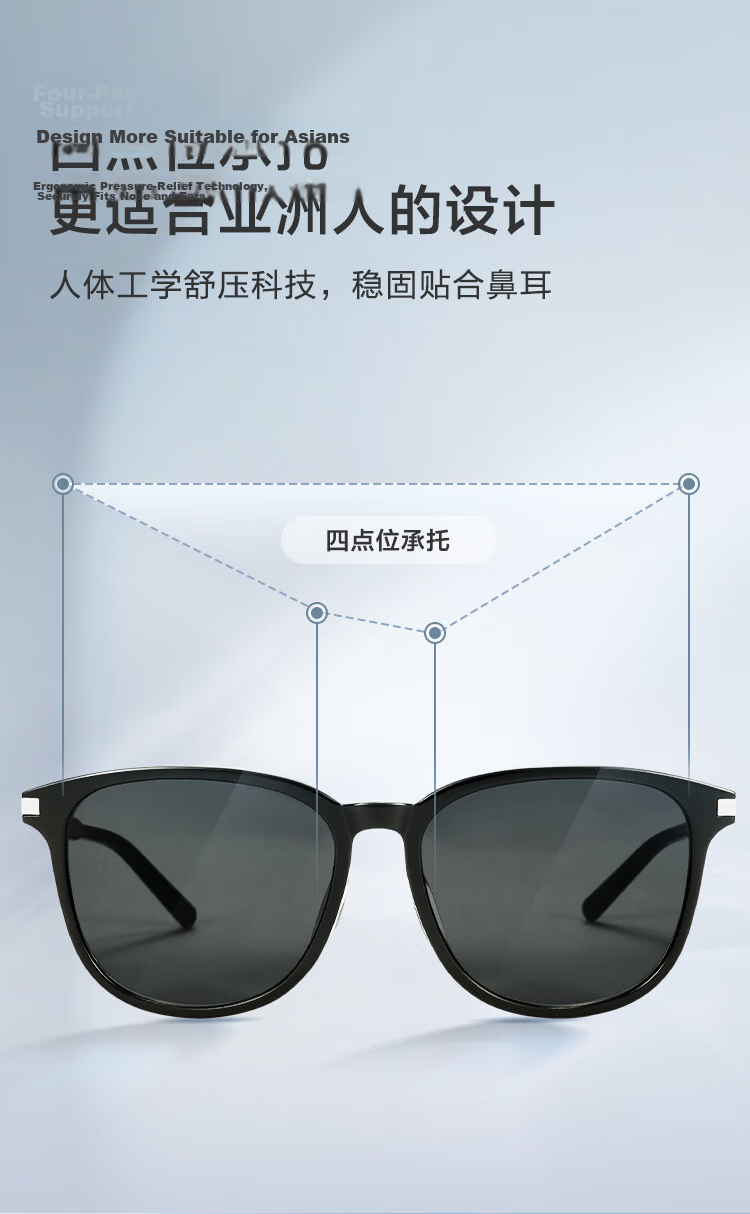 JD Jingzao Vintage Round Frame Sunglasses Women HD Nylon UV Protection Driving Cool Black 9