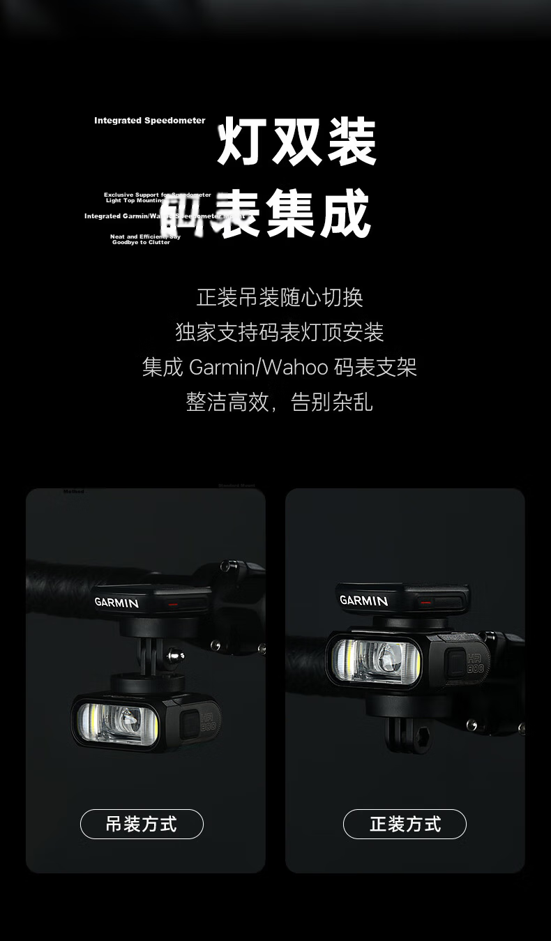 MAGICSHINE Bicycle Front Light HR800 Wireless Remote Control Headlight Cyan Green 6