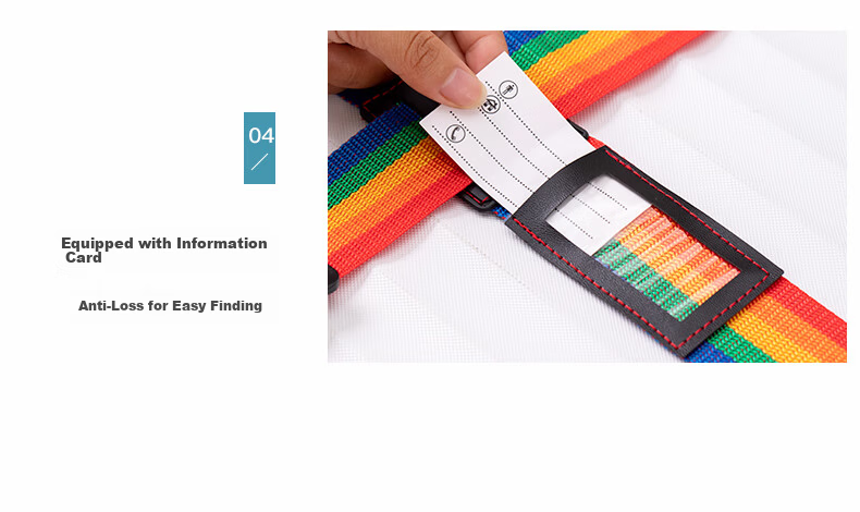 Etravel Cross-Shaped Packing Strap with Combination Lock, Luggage Security Strap, Colorful Version with Combination Lock 9