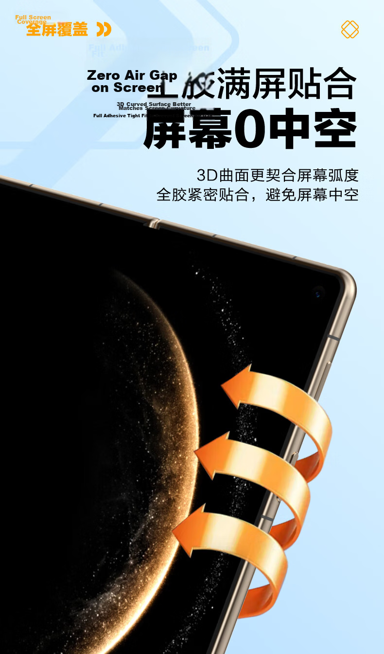 LLUNC [Premium Dust-Free Screen Protector 2-Pack] for Huawei Mate X7/X6 Phone, Mate X6 Collector's Edition Protective Film, Full Screen Ultra-Clear Soft Film, Anti-Fingerprint Screen Protector 8