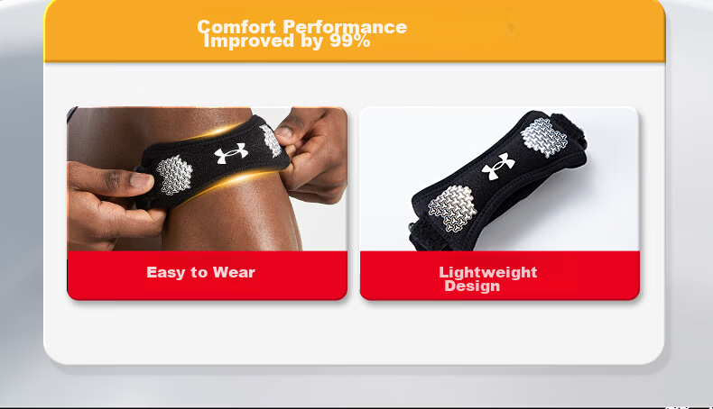 Under Armour Patella Strap Knee Brace Sports Support for Men and Women Running Knee Stabilizer Meniscus Jump Rope Badminton Basketball Patella Band 12