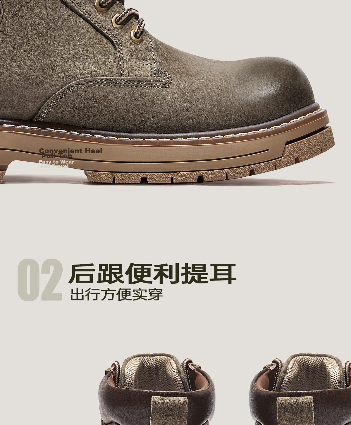 CAMEL Wang Junkai Edition Martin Boots High-top Outdoor Work Yellow Boots Men GE122W7757T Golden Yellow 42 27