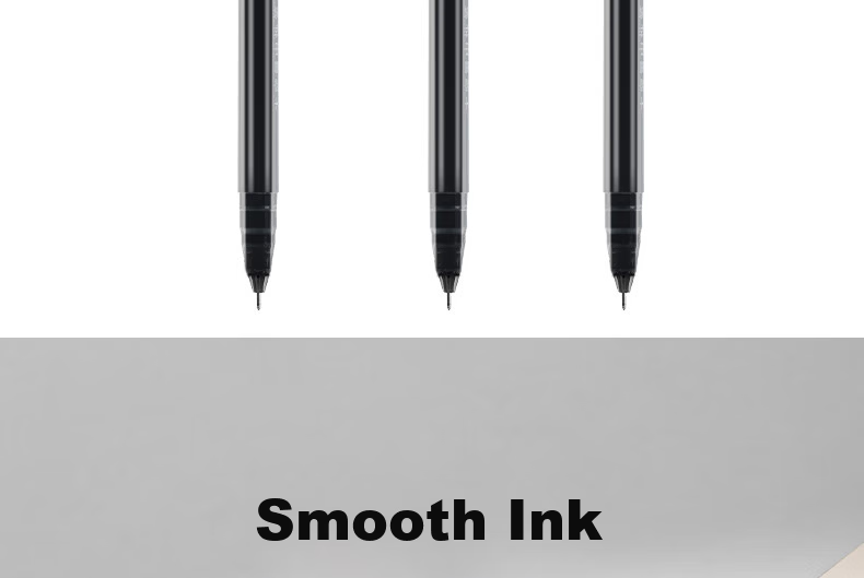 Deli Large Capacity Full Needle Tube Gel Pen 0.5mm Black 12pcs/Box DL-A116 Student Supplies 6