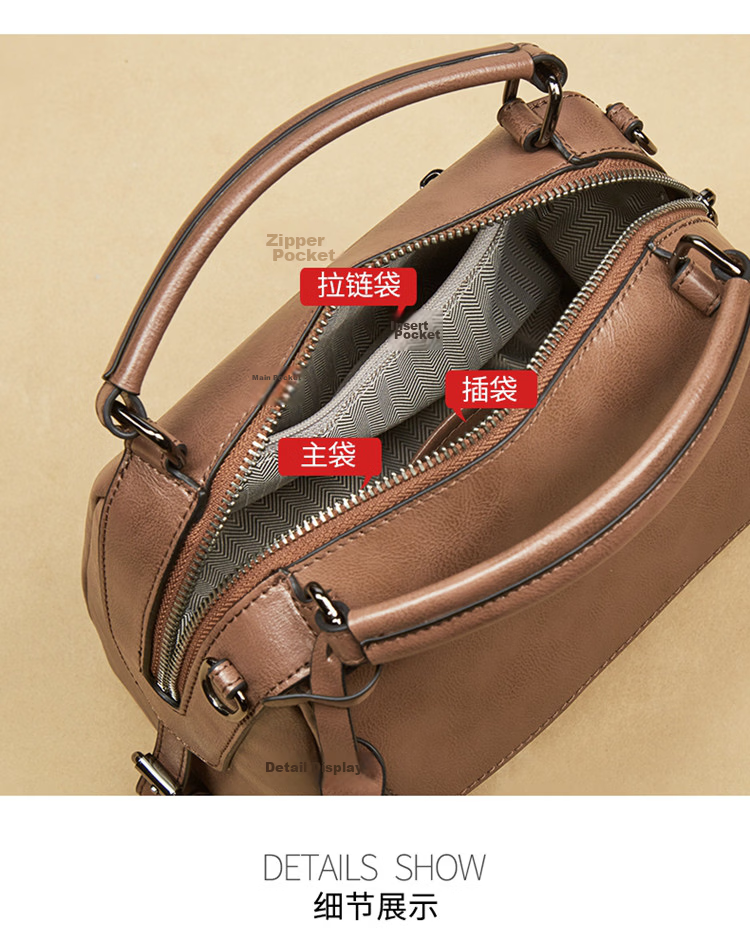 Lao Ren Tou Women's Large Capacity Handbag Shoulder Bag Crossbody Pillow Bag Luxury Lightweight Birthday Gift for Girlfriend 3
