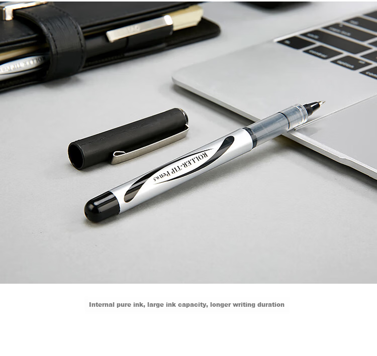 AIHAO Signature Pen, 0.5mm Black, Direct Liquid Rollerball Pen, Bullet Tip, Office Use, Water-Based Ink, Large Capacity Direct Liquid Pen, AH2000 9