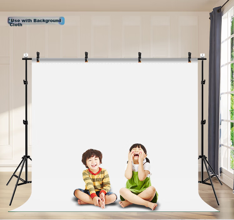 Fat Bull 2*3m Photography Background Stand Live Green Screen Support PU3110B Cutout Photo Background Cloth Stand Portrait Clothing ID Photo Shooting Thickened Stretchable Folding Background Stand 10