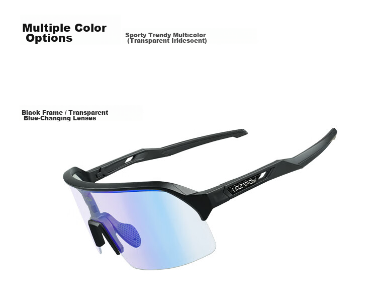 VOZAPOW Polarized Colorful Cycling Glasses for Mountain And Road Bikes, Windproof Sand-Proof Goggles for Hiking And Running 13