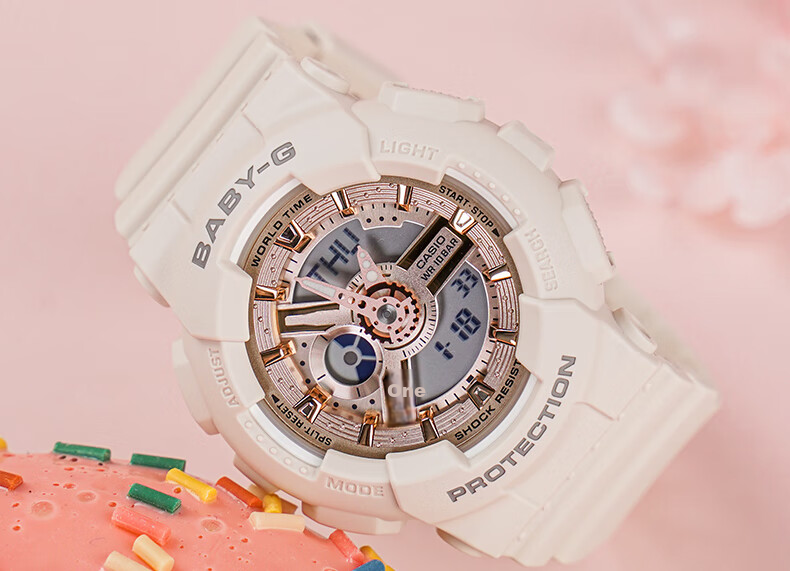 Casio Women's Watch, BABY-G Water-Resistant Sports Student Digital Smart Watch, Japanese And Korean Style, Gift for Girlfriend, BA-110XGA 9