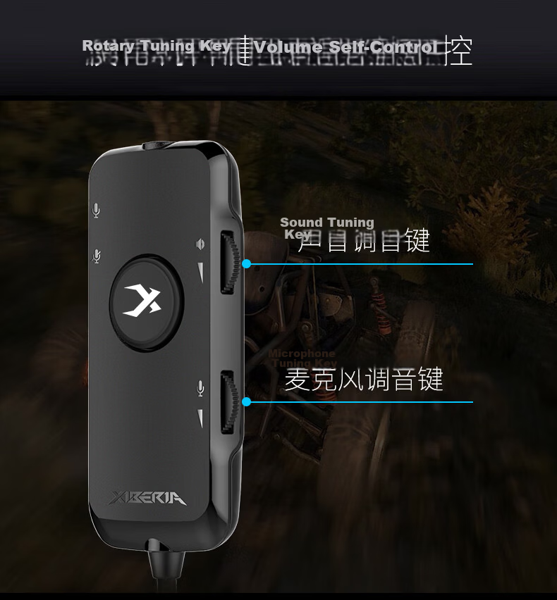 XIBERIA U2 USB External Independent Sound Card 7.1 Channel 3.5mm Audio Interface Converter Computer External Earphone Microphone Speaker Gaming Sound Card Black 6