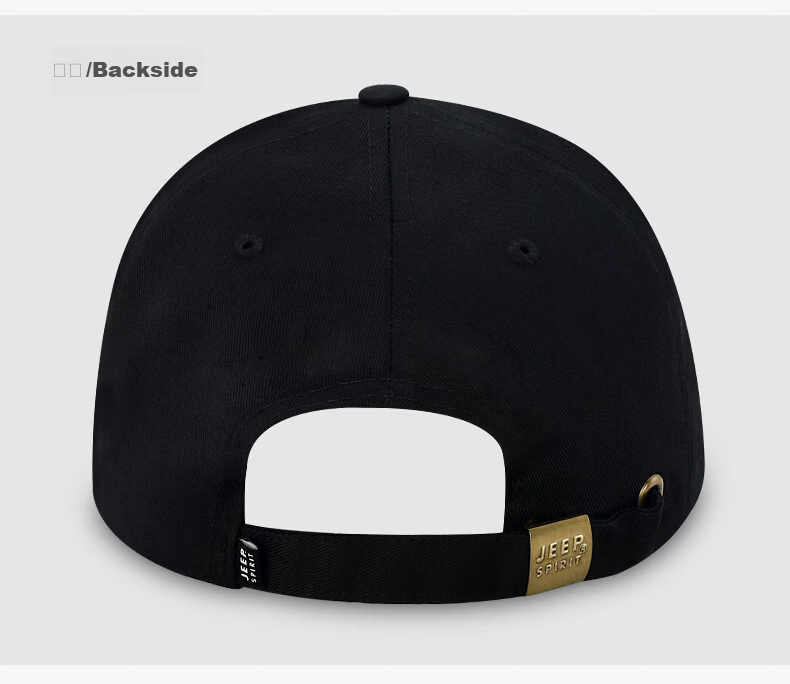 JEEP Men's Baseball Cap Fashion Trendy Duckbill Hat Unisex Couple Casual Outdoor Sports Brand Hat A0601 Black 14