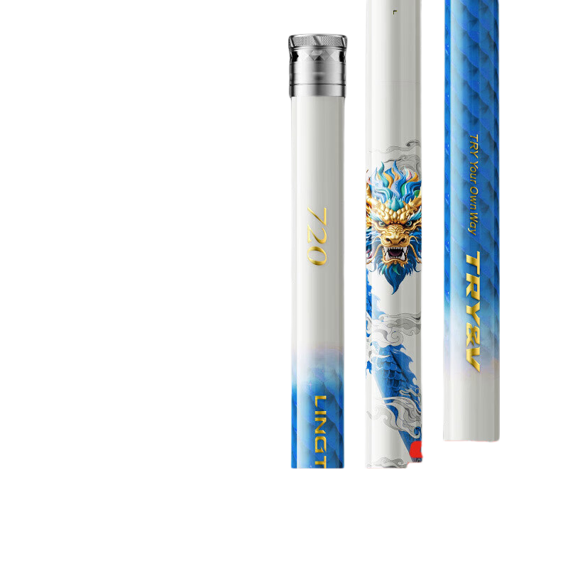 Chuangwei Ling Tian San Dai Fishing Rod, Handheld Carbon Fiber Fishing Pole, JD Self-operated Flagship Store, Fishing Tackle, 6.3m, for Big Fish And Large Species