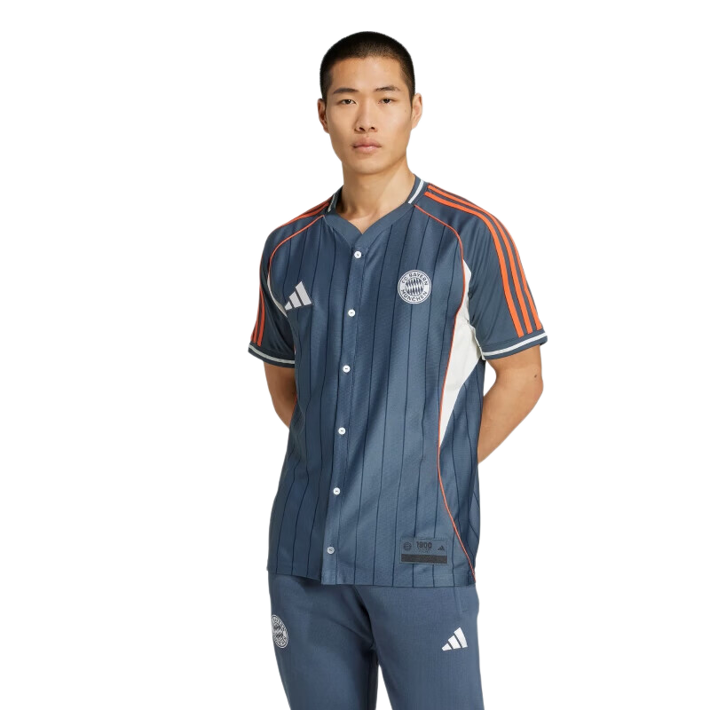 Adidas Men's Football Series FCB US SHIRT Bayern Munich Short-Sleeve Match Jersey JM9435 Dark Gray M