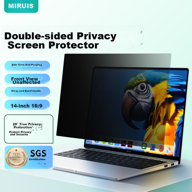 Miris Computer Privacy Screen Protector 360-Degree Anti-Peeping Laptop Monitor Privacy Filter 16-Inch (16:10)