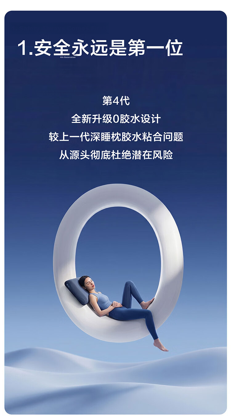 Mercury Home Textiles Deep Sleep Pillow Pro Ergonomic Pillow 3.0 Memory Foam Neck Support Pillow 10cm Sleep Aid Core for Adults 3
