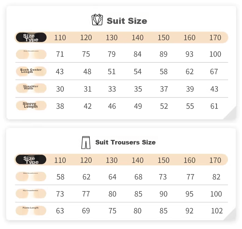 Romon Kids Suit Set Spring Autumn Boys Host Tuxedo Flower Boy Performance Outfit Black 170 4