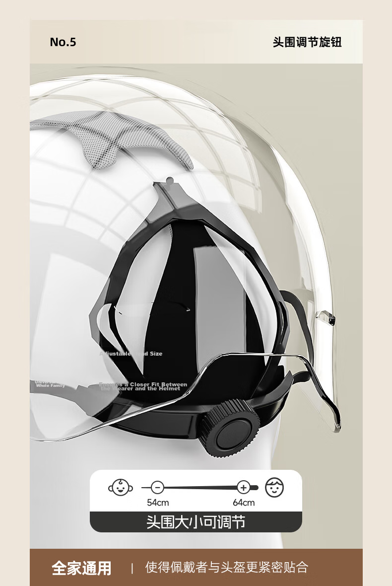 Tianqi Electric Bike Helmet 3C Certified New National Standard Class A Electric Motorcycle Half Helmet Unisex Summer Breathable Safety Helmet All-Season Universal 11
