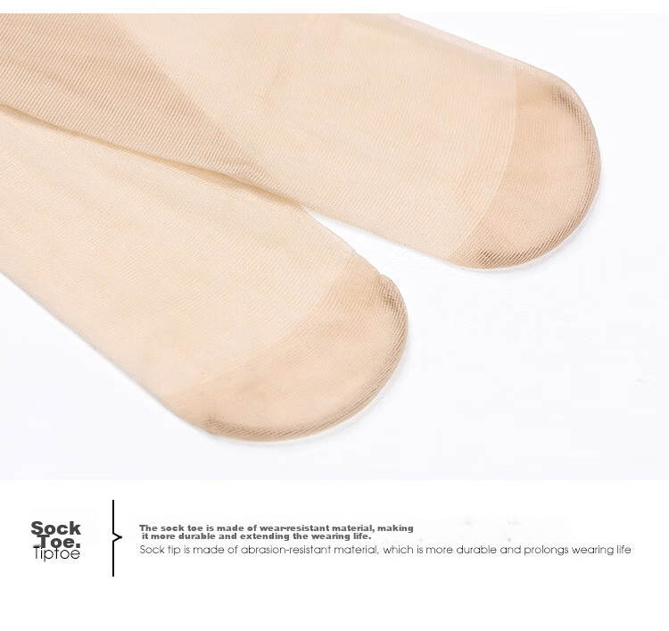 LangSha Women's Summer Ultra-Thin Pineapple Tights, Cuttable, Anti-Slip, Flesh-Colored Pantyhose, Sexy Thigh-High Stockings 18